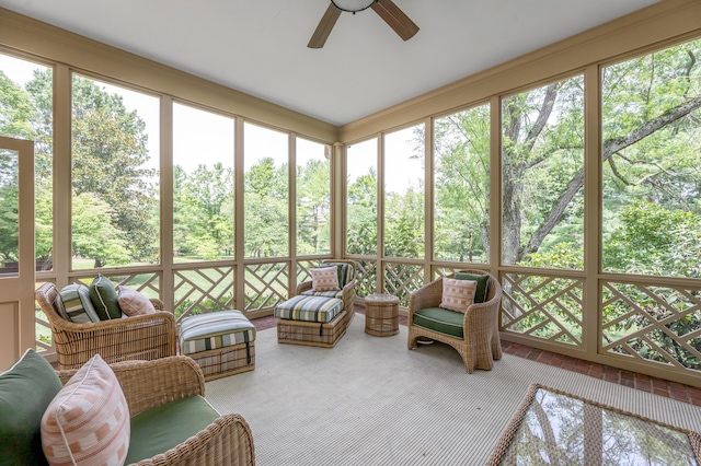 1821 Delong Rd, Lexington, KY 40515 - sunroom / solarium with ceiling fan and plenty of natural light
