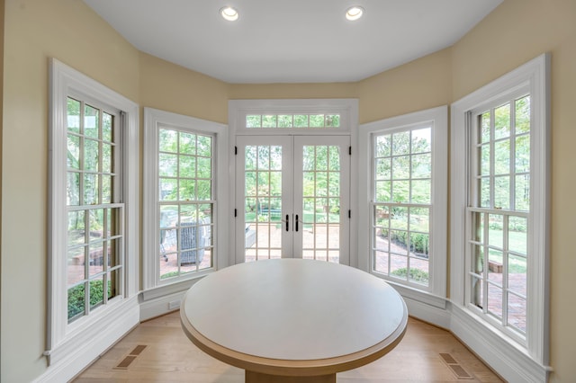 1821 Delong Rd, Lexington, KY 40515 - entryway featuring visible vents, recessed lighting, and light wood-style floors