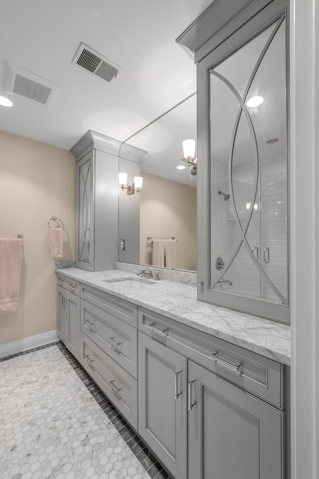 1821 Delong Rd, Lexington, KY 40515 - full bath with baseboards, visible vents, and vanity