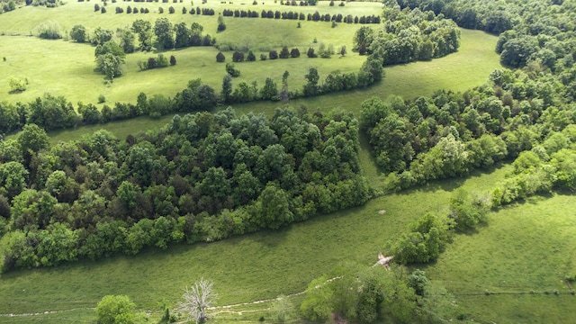 drone / aerial view with a rural view