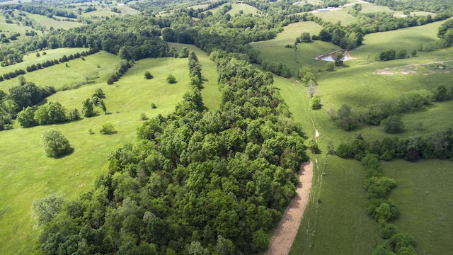 bird's eye view with a rural view