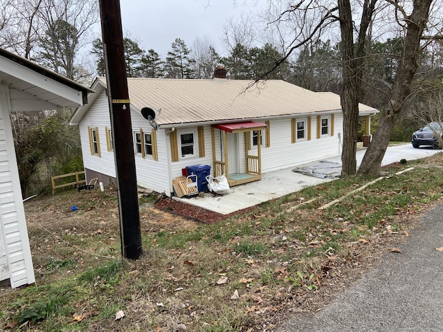 view of back of property