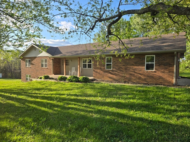 18 Ash Dr, Nancy, KY 42544 - ranch-style house with brick siding and a front lawn