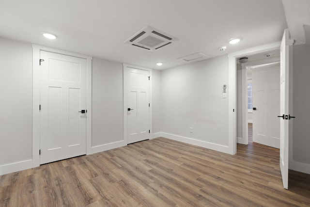 interior space featuring hardwood / wood-style flooring