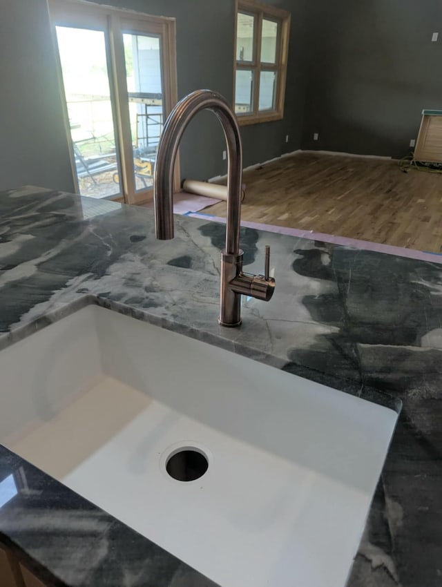 330 Duncan St, Somerset, KY 42501 - interior details featuring a sink and wood finished floors