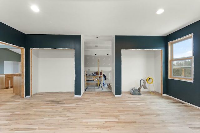 bedroom featuring light hardwood / wood-style flooring