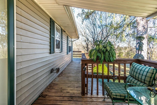 view of wooden terrace