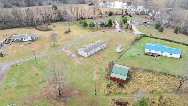 drone / aerial view featuring a rural view