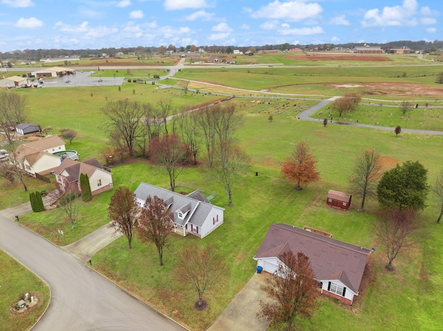 drone / aerial view featuring a rural view