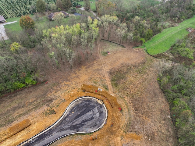 bird's eye view featuring a rural view