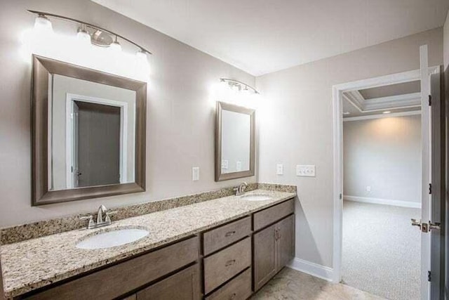 bathroom with vanity