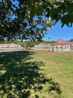 view of yard with a gazebo