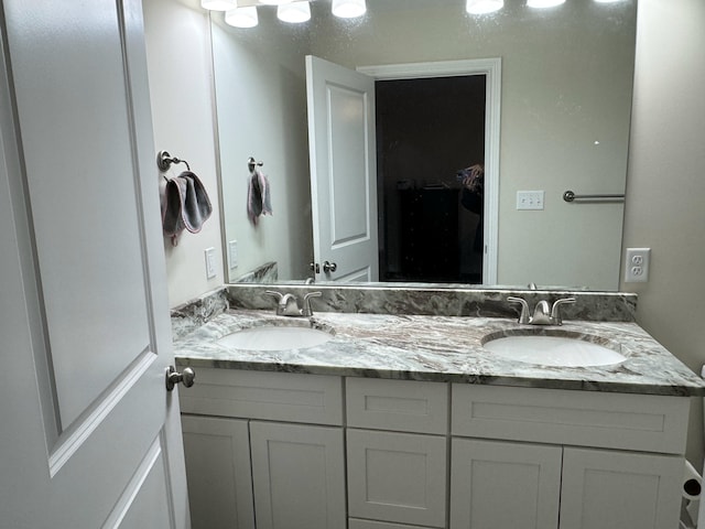 bathroom with vanity