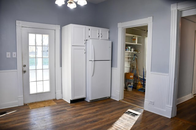 interior space featuring dark hardwood / wood-style floors