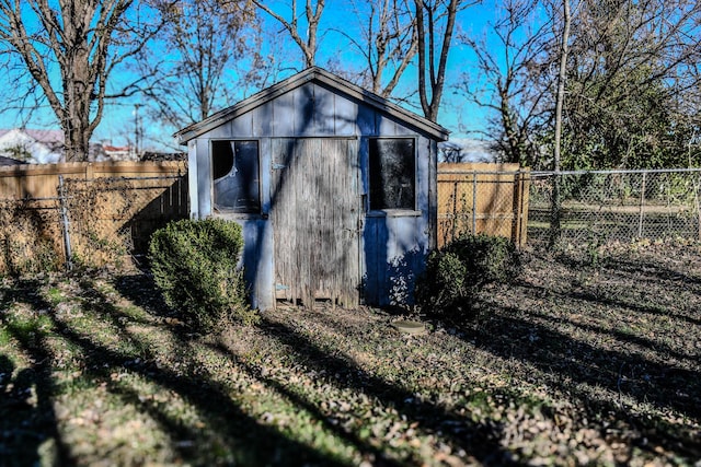 view of outbuilding