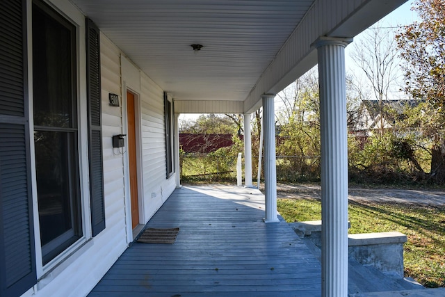 view of deck