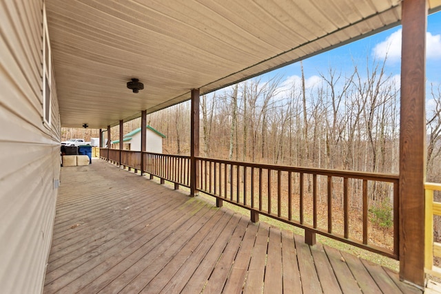 view of wooden terrace