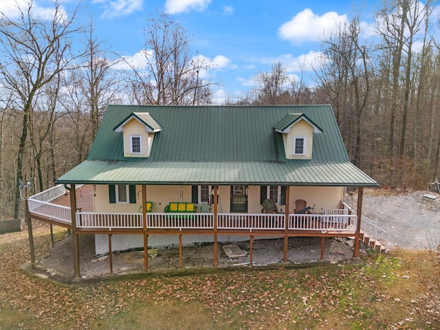 view of farmhouse-style home