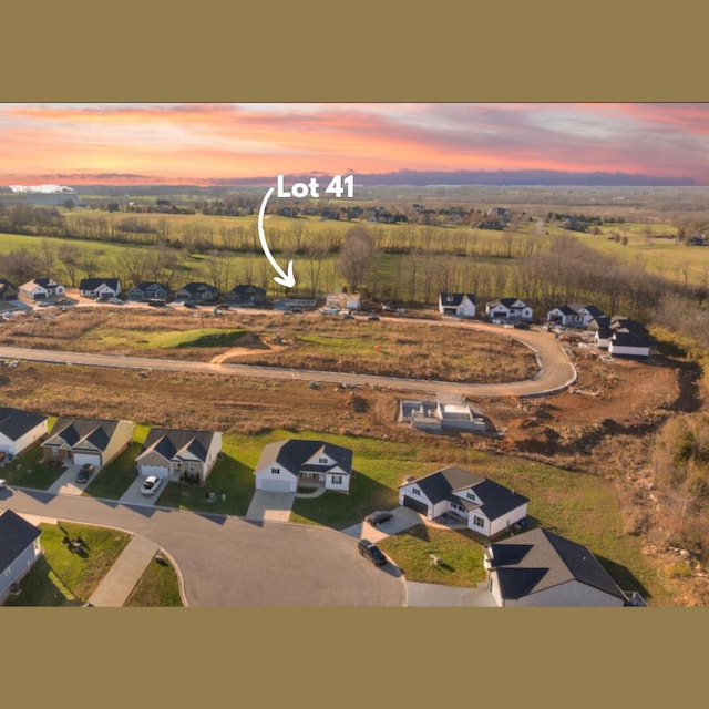 drone / aerial view featuring a residential view