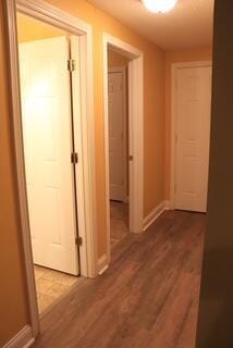 hall featuring hardwood / wood-style floors