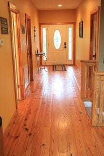 interior space featuring light hardwood / wood-style floors