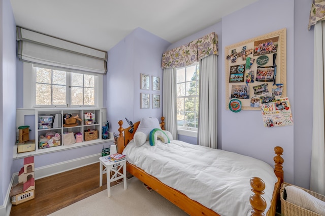 bedroom featuring wood-type flooring