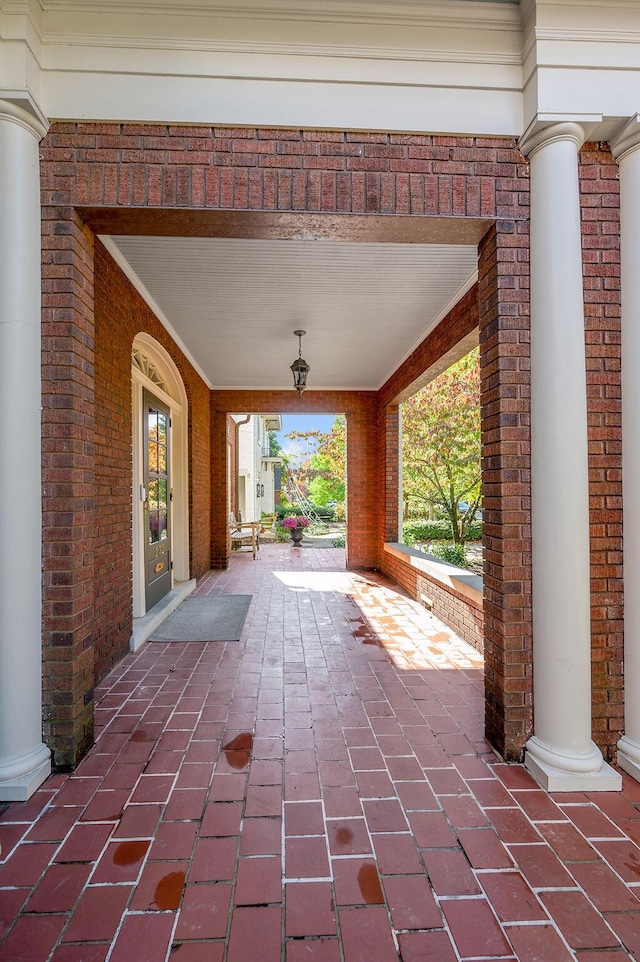 view of patio / terrace with covered porch