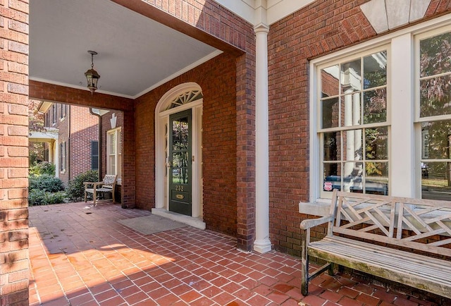 view of patio / terrace featuring covered porch