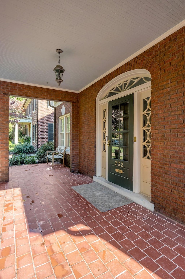 view of patio / terrace with a porch