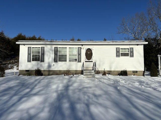 view of front of home