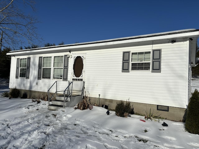 view of manufactured / mobile home