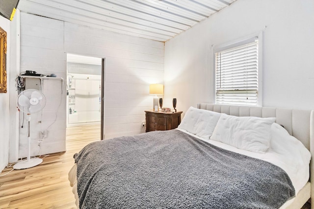 bedroom featuring wood-type flooring