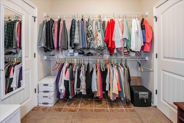 view of closet