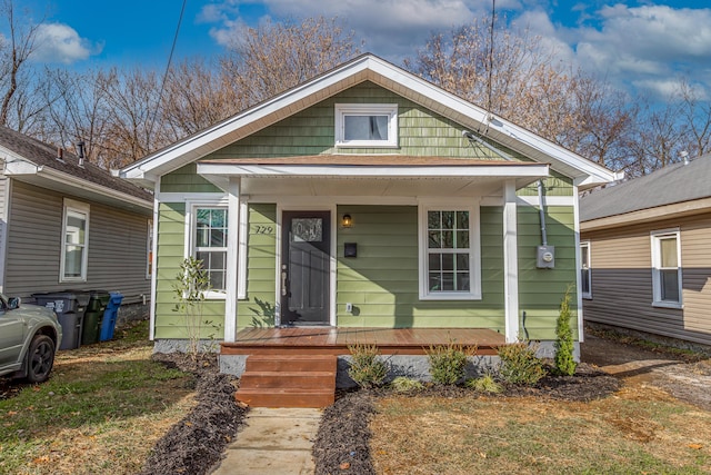 view of bungalow-style home