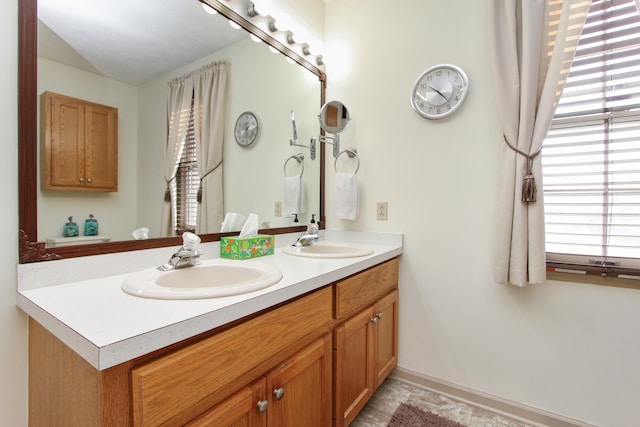 bathroom with vanity