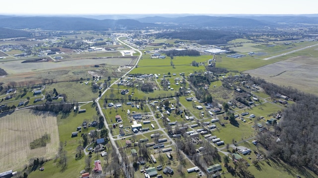 aerial view featuring a mountain view