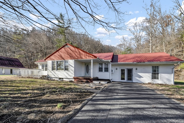 view of front of home