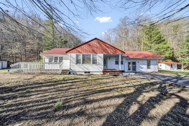 view of front of house featuring french doors