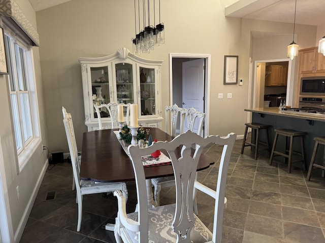 view of dining area