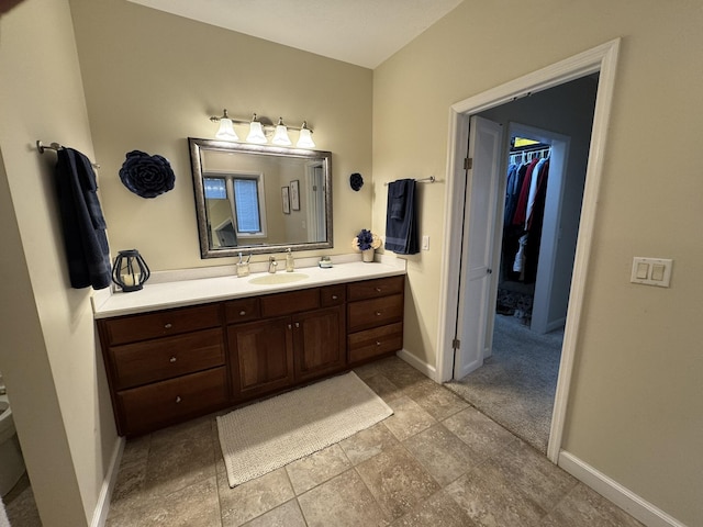 bathroom featuring vanity