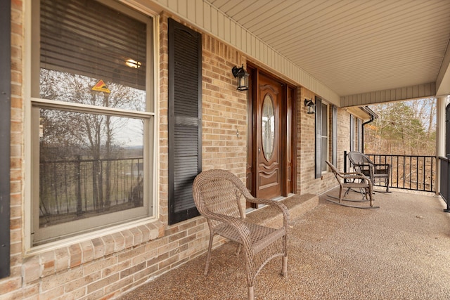 view of patio / terrace featuring a porch