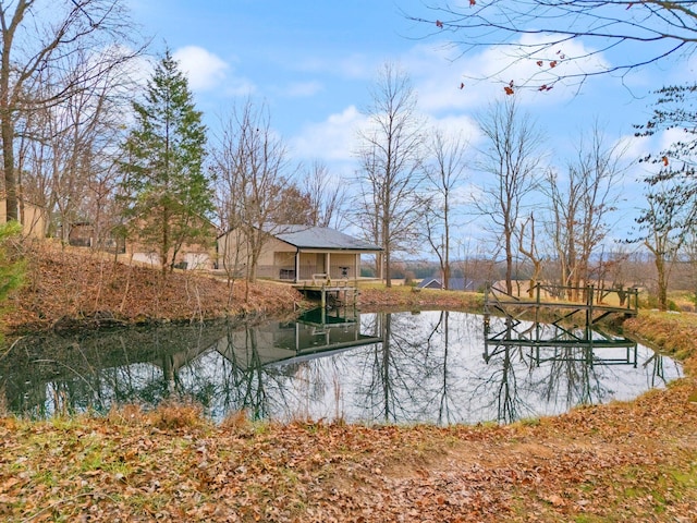 view of water feature