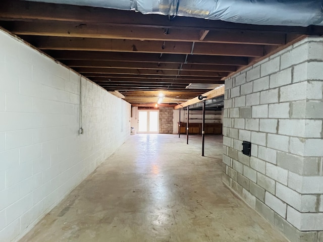 view of basement