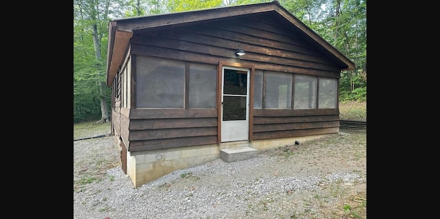 view of outbuilding