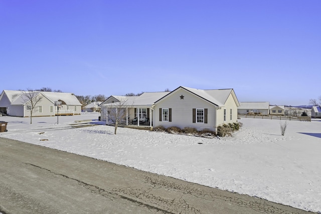 view of front of home