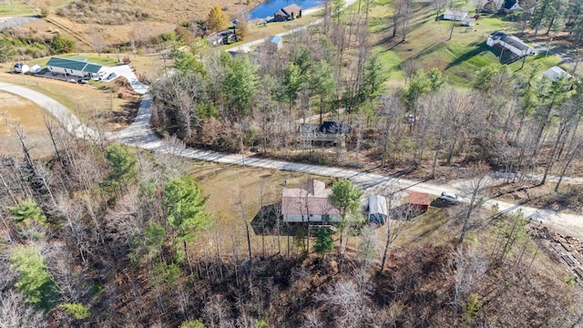 aerial view featuring a rural view