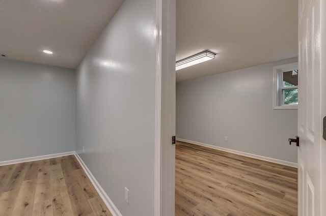 interior space featuring light hardwood / wood-style floors