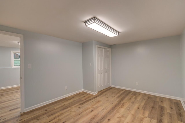 interior space featuring light hardwood / wood-style floors