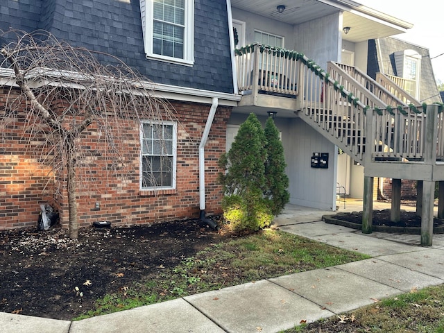 view of side of property