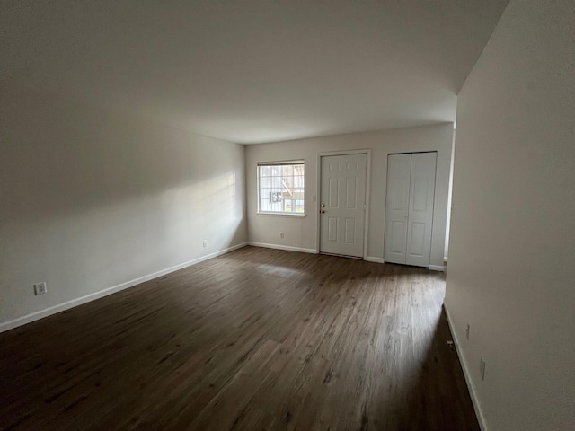 interior space featuring dark hardwood / wood-style floors